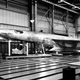 The mockup of the XF-103. The placement of the large air intake behind the nose wheel led to serious concerns about foreign object debris getting sucked into the engine. (US Air Force)